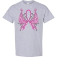 thumbnail image 3 of Inktastic Breast Cancer Awareness with Butterfly Ribbon Words T-Shirt, 3 of 5