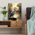 thumbnail image 5 of Qisvanset Framed Canvas Wall Art 12x16 Inch Blue Heron Lake Wildlife Coastal Marsh Wall Decor, 5 of 5