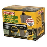 Reliance Products 2683 03 Double Doodie Toilet Waste Bags (6 Pack), Black