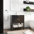 thumbnail image 6 of 96.80 lb Black Chestnut Bathroom Piece - Soft Closing Functionality - Freestanding Setup - Metal Handles, 6 of 6