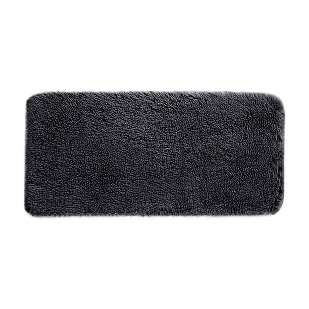 Alfombrilla de baño suave y absorbente para el suelo del baño, antideslizante, de terciopelo polar con cojín de espuma, lavable a máquina, de secado rápido, absorbente de agua para bañera, ducha,
