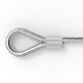 thumbnail image 1 of WRITWAA Aluminum Sleeve for Wire Rope Crimping 100Pack Silver 0.9x0.5cm, 1 of 7
