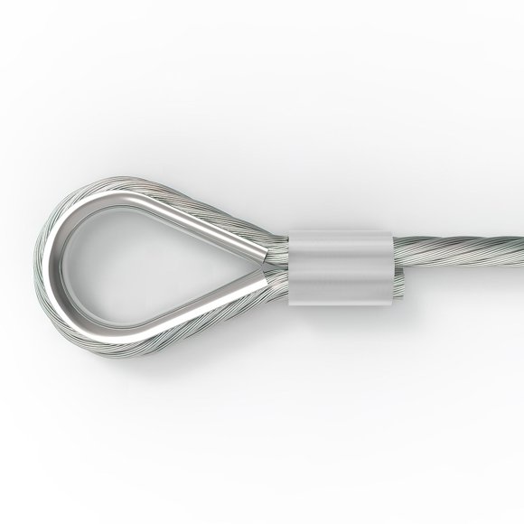 WRITWAA Aluminum Sleeve for Wire Rope Crimping 100Pack Silver 0.9x0.5cm