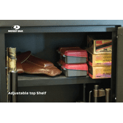 Mossy Oak 8 Gun Security Cabinet, 17-inch x 11-inch, Key Lock, Black