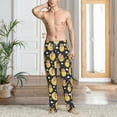 thumbnail image 2 of Hirioo Moon Bear for Men's PJ Pajama Pants Sleep Pants Men's Home Trousers with Pockets,S-3XL-Medium, 2 of 6