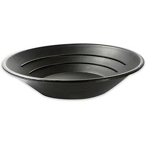 SE - Gold Pan - Plastic, Black, 14in. Diam. - GP1002B