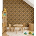 thumbnail image 4 of S4Sassy Ocean Fish Print Wallpaper- Brown Wall Covering,25"x 120" Self-Adhesive Textured Vinyl Wall Paper, Wallwrap, DIY Walls Covering for Kids Bedroom, Kid's room wall decor, Playroom wallpaper, 4 of 9