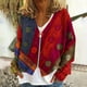 thumbnail image 1 of Chaqueta y abrigo informal de manga larga sin capucha para mujer, cárdigan cálido de moda con cremallera, chaqueta con cuello en V y manga larga, blusa para mujer, 1 of 5