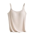 thumbnail image 4 of MEZZALL Women Tank Tops Sleeveless Solid Color O-Neck With Shelf Bra Undershirt Adjustable Wide Strap Basic Tops With Bra Integrated Spaghetti Straps Undershirt With Built In Bra Soft Female Camis, 4 of 4