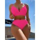 thumbnail image 1 of Bikini Sexy de cintura alta para mujer, bañador blanco ahuecado con aros, traje de baño con Push-Up, traje de baño de 2 piezas para playa 2024, 1 of 5