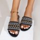 thumbnail image 4 of Amzcrzy Zapatos de mujer,Zapatos de mujer,Zapatillas de mujer, Pantuflas planas de estilo étnico a juego con colores casuales de moda de verano para mujer Sandalias Mujer Zapatillas De Casa, 4 of 6