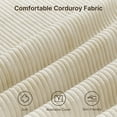 thumbnail image 4 of 71" Loveseat, Lofka Modern Office Couch with Comfy Double Layer Upholstered Seat Cushion and Soft Cordoruy Fabric,2-Seats Sofa for Living Room, Beige, 4 of 11
