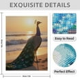 thumbnail image 3 of Diamond Art Kit for Adults, Sunset Beach Peacock Elegance Diamond Painting for Adults Beginners, DIY Diamond Art Painting Kits, 5D Diamond Painting Crafts for Home Decor 12x16 Frameless, 3 of 7