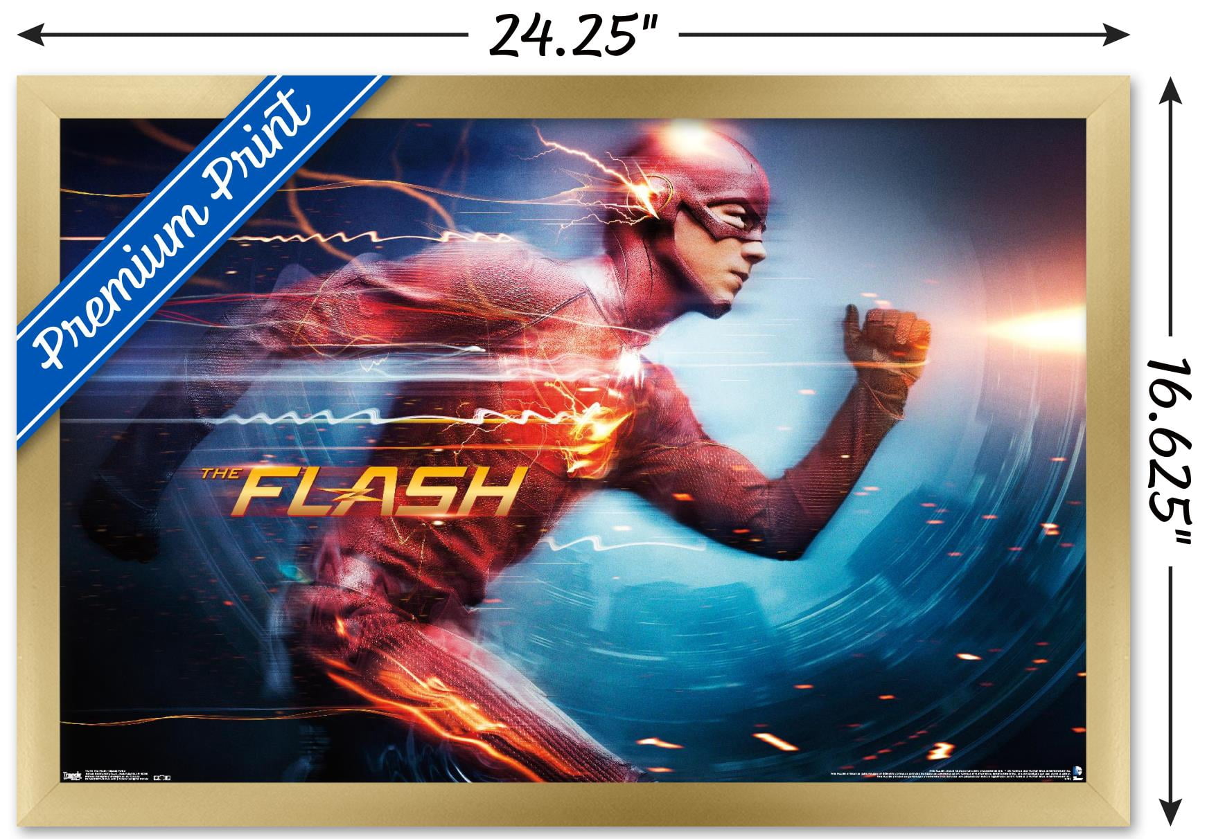 DC Comics TV - The Flash - Speed Force Wall Poster, 14.725" x 22.375", Framed
