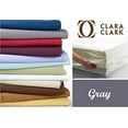 thumbnail image 3 of Clara Clark Premier 1800 Collection Single Microfiber Fitted Sheet, Twin Size, Charcoal Gray, 3 of 4
