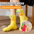 thumbnail image 2 of KRONDO Fuzzy Slipper Socks - 3 Pairs Plush Warm Winter Socks for Women, Soft & Thick for Home, Perfect Holiday Gift Set, 2 of 11