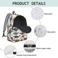 thumbnail image 3 of Cute Dinosaur Pattern Backpack for School,Cute School Bag,Schoolbag with Adjustable Shoulder Straps & Padded Back,15.7"x11.8"x5.5", 3 of 4