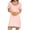 Pink, variant on Aloohaidyvio Nightgown for Women Loose Sleepwear V Neck Pajama Dress Soft Nightshirt Sleeveless Nightdress Chemise Sizes S