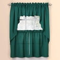 thumbnail image 3 of Collections Etc Solid Textured Swag Window Valance with Rod Pocket Top for Easy Hanging, 3 of 5