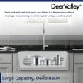 thumbnail image 5 of DeerValley DV-1K026 Ceramic Farmhouse Kitchen Sink with Grid and Strainer,30" L x 18" W x 10" H, 5 of 18