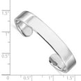 thumbnail image 3 of 925 Sterling Silver Rhod. Plated Polished Cuff Child's Bangle; for Children; for Women and Men, 3 of 3