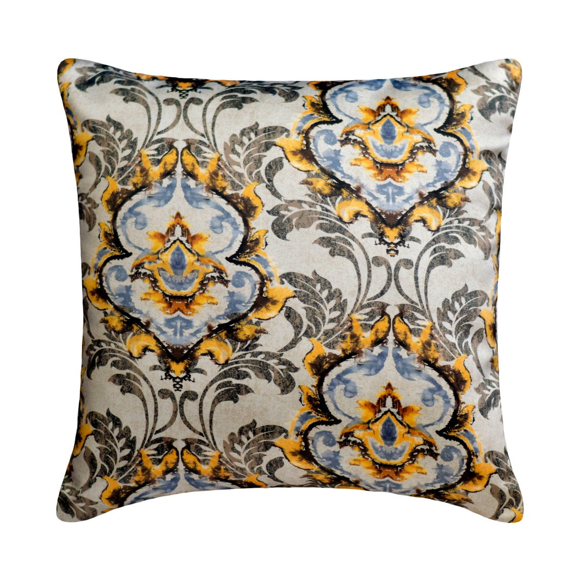 Throw Pillow Cover, Grey 20"x20" (50x50 cm) Pillow Covers, Satin Damask