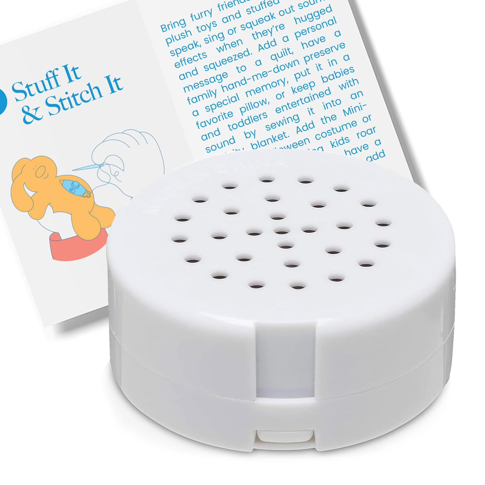 VOICEGIFT 60 Second Multi-Message Voice Recorder, Record Custom Messages for Plush Toy, Stuffed Bear Toy, Baby Doll Toy, and Pillow -Pack of 50