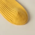 thumbnail image 6 of CUZIBR Cozy Socks Fashionable Thick Stockings Solid Colors Soft Comfortable Leisure Cotton Crew Socks Comfy Dailywear,Yellow,One Size, 6 of 7