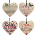 thumbnail image 2 of Colgante De Madera En Forma De Corazón Para El Día De La Madre, Artesanías De Madera Para El Hogar, Decoraciones Para Árboles Diy, Regalos Para Mamás 1 Uds Vogacara AP007123-01, 2 of 6