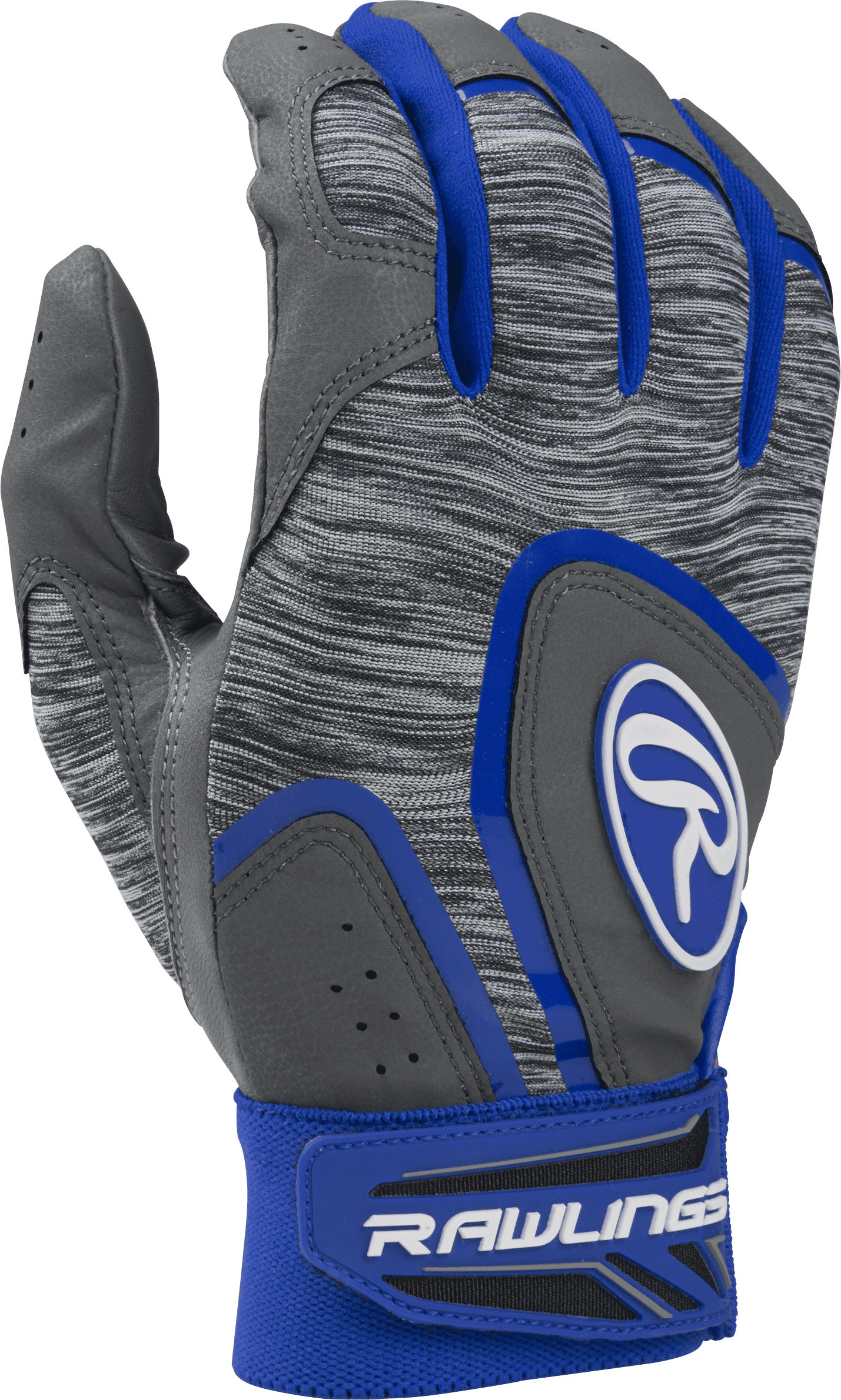 Rawlings 5150 Adult Batting Gloves, Extra Large, Gray/Royal Walmart