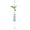 Green, variant on Blue Finch Wind Chime, Outdoor Blue Finch Wind Chime, Blue Bird Garden Wind Chime Metallic Glass Stained Wind Chime For home garden and patio decoration