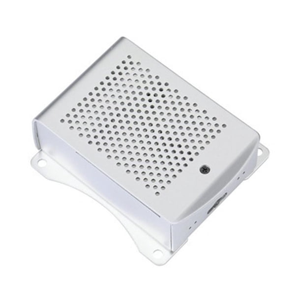 Caja de computadora de aleación de aluminio, caja de metal, carcasa protectora con disipador de calor Plata