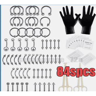 Briana Williams Belly Button Piercing Gun Kit, 7PCS Body Piercing