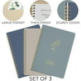 thumbnail image 4 of Juego de cuadernos ZICOTO Aesthetic Spiral College Riled, 20 x 15 cm, paquete de 3, 4 of 8