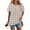 Gray, variant on Women's Casual Fashion Round Neck Plaid Printed Pleated Short Sleeve T-Shirt Top, Checkered Pattern Blouse with Pleated Detail for Casual Chic Style,White,M