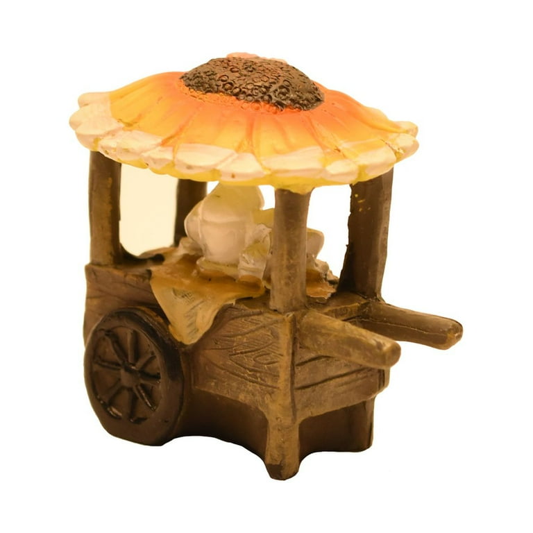 Miniature Fairy Garden Sunflower Coffee Mug Tea Pot Cart Outdoor Landscape Decor Miniature Fairy Garden Sunflower Coffee Mug Tea Pot Cart Outdoor Landscape Decor