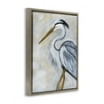 thumbnail image 3 of Stupell Industries Muted Blue Heron Animals & Insects Painting Brown Floater Framed Canvas Art Print Wall Art, 25 x 31, 3 of 9