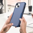 thumbnail image 6 of for iPhone 13 Mini Case, Defender Case Compatible with iPhone 13 Mini Case, Hybrid Heavy Duty Military Grade Full-Body Drop Shockproof Dustproof 3-Layers Rugged Protective Phone Cover, 
Royalblue, 6 of 6