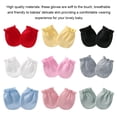 thumbnail image 2 of Linyer Cotton Baby Gloves Four Anti Scratching Kids Accessories Protection Face Scratch Mittens Girls Anti-grasping Healthy Flexible White, 2 of 7