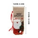 thumbnail image 2 of Set de funda para botellas de vino navideño bordadas en lino - Bolso reutilizable de vino tinto con diseño de copo de nieve y reno - 31x14cm, 2 of 2