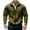 Army Green#1824, variant on LIIPEE Men Hoodless Casual Solid Color Long Sleeve Stand Collar Zip Up Tops With Pockets Man Comfort Holiday Festival Party Sweatshirts,Wine,M