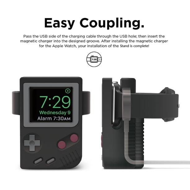 Adecuado para soporte de carga de Apple Watch, máquina de juegos, Apple watch3, 4, 5, 6, base de carga de silicona para escritorio