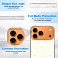 thumbnail image 6 of Case For Apple iPhone Air / 17 Pro / 17 Pro Max Series Case, Slim Thin Transparent Flexible Clear TPU Shockproof Phone Case For iPhone 17 Series, Floral border butterflies whimsical, 6 of 6