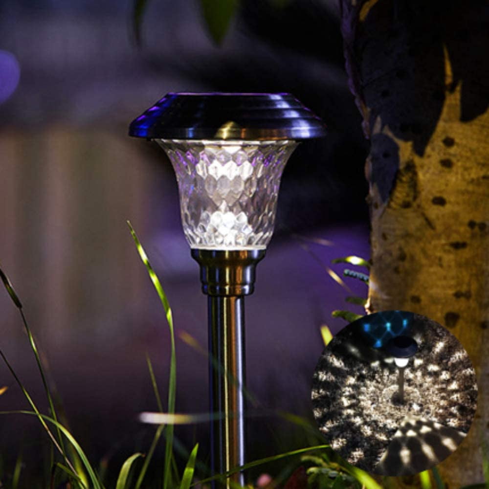 8PK Solar Lawn Lights Outdoor Decorative Solar Garden Yard Lights Waterproof Auto-on/off Solar Landscape Lights for Lawn Patio Yard Garden Walkway