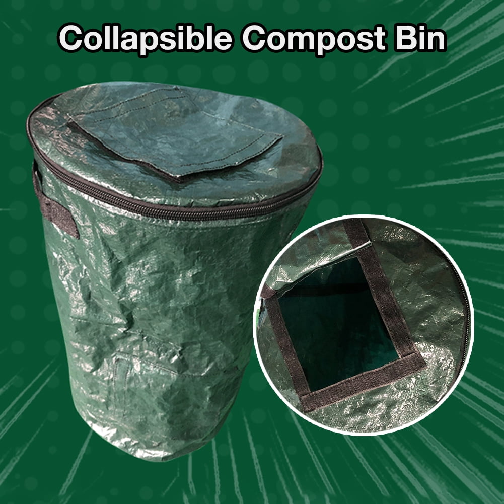 Garden Compost Bins SHOH Reuseable Heavy Duty Garden Leaf Waste Bag