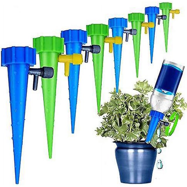 Dispositivos de riego automático, riego de plantas con interruptor de válvula de control de liberación lenta, riego por goteo automático para flores, olvídese de las plantas en macetas