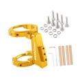 thumbnail image 3 of DYNWAVECA Adjustable Clamp Bike Front Bag Holder Adapter Folding Bike Front Mount Easy Installation Folding Bikes Fronts Rack Adapter Gold, 3 of 9