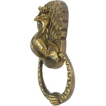 Brass Peacock Shape Door Knocker Mayur Solid Brass Antique Finish Knock Gift for Home