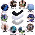 thumbnail image 5 of 3 pares de guantes de protección solar sueltos de gran tamaño Manga de hielo Ciclismo Manga de hielo Guardabrazos de viaje al aire libre Adepaton BST3015353-1, 5 of 5