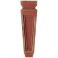 thumbnail image 2 of Ekena Millwork 6"W x 4"D x 11"H Alpine Wood Vintage Decor Corbel, Salvage Red, 2 of 6